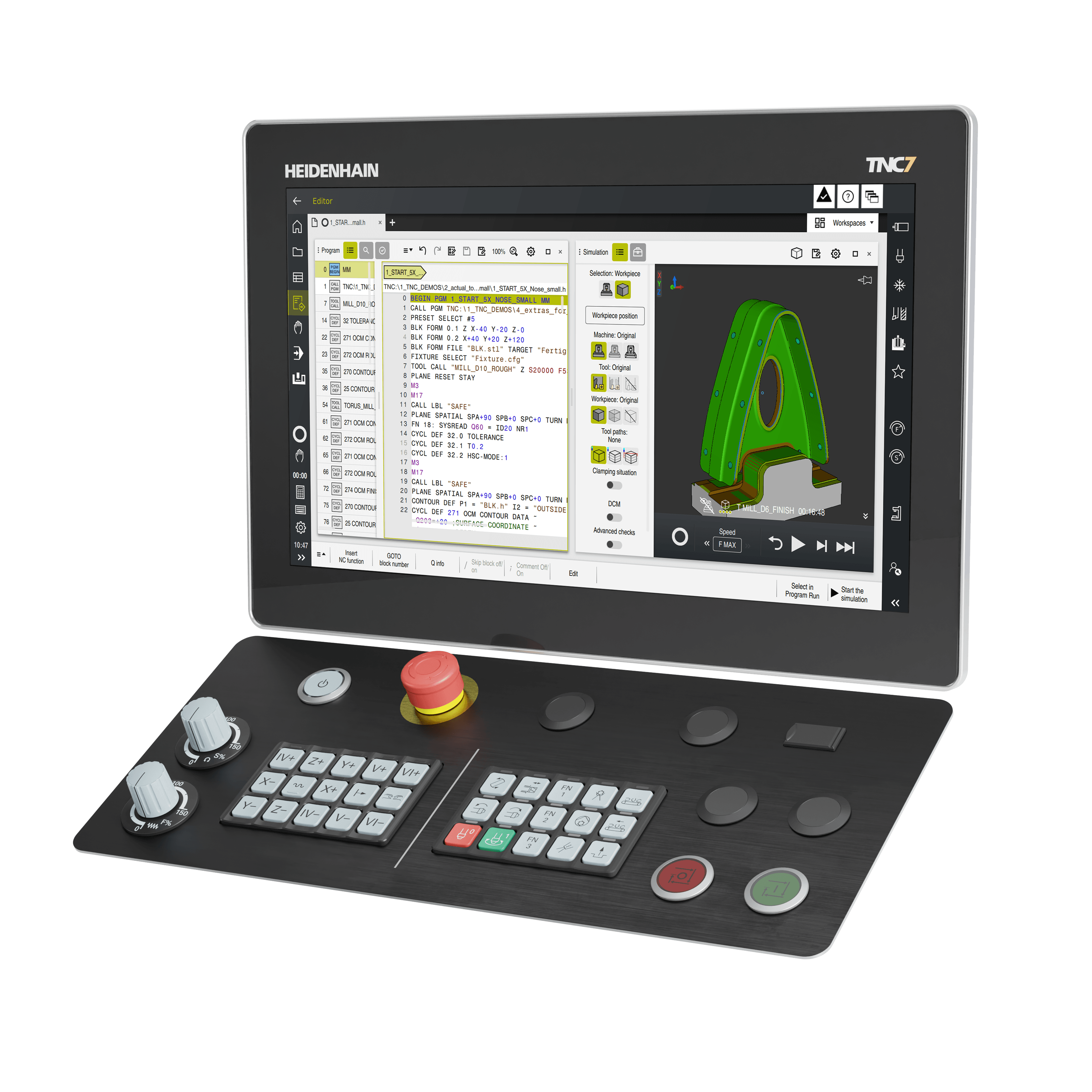 [Translate to French (Switzerland):] CNC-Steuerung TNC7 basic für Fräsmaschinen und Bearbeitungszentren